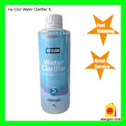 Hy-Clor Water Clarifier for Pools and Spas 1L Restores Water Sparkle and Clarity