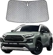 6 Layer Thick WindScreen Sun Shade for Toyota RAV4 19-25 Premium UV Protection Foldable Front Window Sunshade Heat Shield Cover Keeps Car Cool