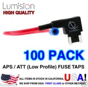 100 PACK Lumision Add-A-Circuit Low Profile APR APT Fuse Tap Lot Dash Cam Radar