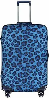[pvinnk] Leopard Skin Animal Print Protective Luggage Cover Elastic Washable Suitcase Travel Gear Protector, White, Large