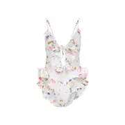 [Zimmermann] Zimmermann-White Lucky Waterfall Frill Polyamide One-Piece-Donna 2 NUM