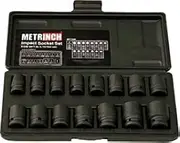 MET-2400 STANDARD IMPACT SOCKET SET 1/2" 15 PIECE