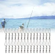 High Quality Ball Bearing Fishing Swivels Snap Coastlock Connector Pack of 30