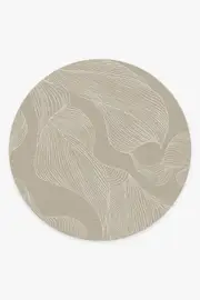 245' Round | Machine Washable Runner Rug | Kid & Pet Friendly | Indoor Rug | Sana Stone Rug | Ruggable