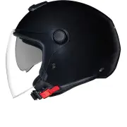 Y.10 Plain Black Matt Jet Helmet