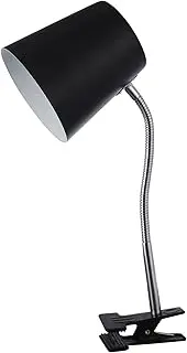Lexi Lighting Ellie Table Lamp, Black, Clamp Desk Lamp with Adjustable Neck, E27,Metal Shade, Perfect Reading Light for Any Desk or Table