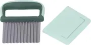 Wavy Crinkle Cutting Tool for Carrots Potato Fruit Vegetable Cutter (緑)