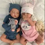 Realistic Reborn Baby, Soft Silicone Vinyl Doll Baby, That Looks Real Sleeping Baby, 18"Handmade 46CM Reborn Baby,Boy