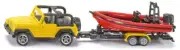 Siku 1658 Jeep with Boat 1:87 scale toy Jeeps Jeep Wranglers 4x4 vehicle 4x4s