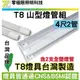 [零極限照明]台灣製造LED燈具 T8山型4尺2管 含T8燈管 高亮度SMD LED 探照燈 招牌燈 T5 崁燈 燈條