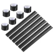 12 Pcs Non-Reflective Slap Bands, Non-Reflector Band Snap Bracelet Black