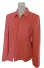 CLASSIQUES ENTIER WOMENS LAMBSWOOL CASHMERE PINK JACKET SALMON SPRING BLAZER~L