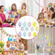 Polka Dot Pattern Easter Egg Kindergarten With Lanyard Foam Colorful Paper Egg