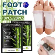10/20Pcs Detox Foot Patches Pads Body Toxins Feet Slimming Cleansing Herb AU