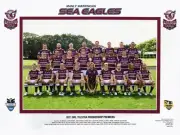New MANLY WARRINGAH SEA EAGLES 2011 NRL TELSTRA PREMIERSHIP PREMIERS FRAMED