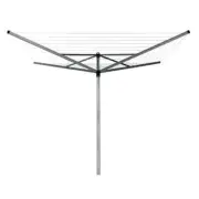 brabantia clothesline w/ ground spike water resistant 116"x116" gray