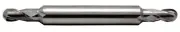 7/8" Ball Nose End Mill, Double-End, HSS, 2-Flute, 7/8" Shank, USA Made