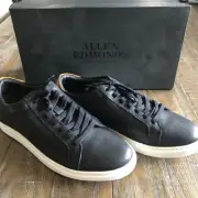 Allen Edwards Authentic Court side Sneaker S/9 in Black W White/Leather Accents