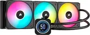 CORSAIR iCUE H170i Elite LCD XT Liquid CPU Cooler - IPS LCD Screen - AF140 RGB Elite Fans - 420mm Radiator - Fits Intel® LGA 1700, AMD® AM5, and More