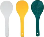 UTHCLO 3Pcs Non Stick Ceramic Rice Spoon Practical Rice Scoops for Serving Rice Porridge More Elegant Kitchen Utensils Easy to Clean