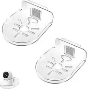 2PCS Indoor Camera Wall Shelf Transparent Camera Wall Shelves Universal Adhesive Security Camera Shelf Without Drilling Camera Wall Mount Brackets Suitable for Indoor Small Items and Security Cameras