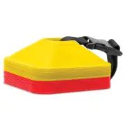 20pc SKLZ Mini Sports Training Cones Soccer/Markers Yellow/Red w/ Carry Strap