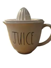 Rae Dunn Juicer & Pitcher White Black Ceramic Fruit Squeezing by Magenta