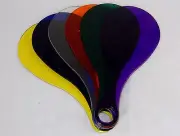 Box Lot 12 Plastic Paddles, Transparent, Ping Pong, Paddleball, Auction Bidding