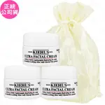 KIEHL S 契爾氏 冰河醣蛋白保濕霜(7ML)*3旅行袋組(公司貨)