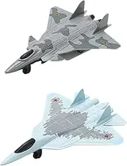 Alloy Fighter Model Children Toy Plane for Display and Collecting, 2 Piece