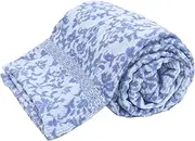 Romance Kosugi Towel Blanket, Yarn-Dyed Jacquard Moderate Thick Fabric, Gentle on The Skin, 100% Pile Yarn Cotton, Blue