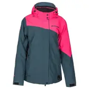 Klim Allure Women's Snowmobile Jacket - Knockout Pink/Petrol