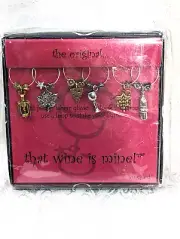 The Original That Wine is Mine Wine Glass Charms Set of 6
