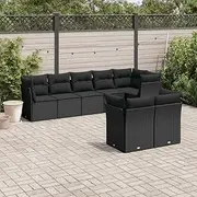 Garden Patio Furniture Set with Water-Resistant Bag, Outdoor Rattan Wicker Chairs for Balcony, Porch, Small Outside Conversation, 8 Piece