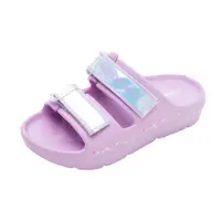 在飛比找PChome24h購物優惠-【Disney 迪士尼】冰雪奇緣2 童鞋 勃肯拖鞋 紫/FN