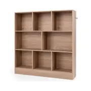 Costway 3-Tier Storage Bookshelf Open Display Shelf Book Cabinet - Natural