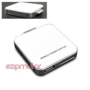 2200MAH PORTABLE EXTERNAL WHITE BATTERY CHARGER USB IPHONE 4S 4 3GS IPOD NANO