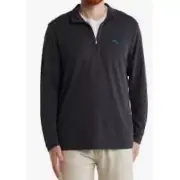 Tommy Bahama Pullover Quarter Zip Long Sleeve Gray Mens Small New