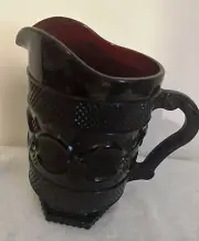 Avon Cape Cod Collection pitcher vintage Ruby Red Glass 48 ounce