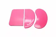 Linic Products Flexible Pastry / Dough / Bench Scrapers, Set of 3, PINK. S7358