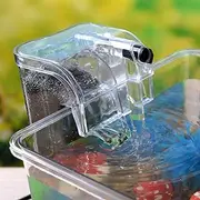 HIERYAN Fish Tank Filter Aquarium Hang on Filter, External Fish Tank Filter, Small Submersible Hanging Fish Filter for 2 to 9 Gallons Tank