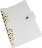 OHPHCALL PVC Binder Cover with Glitter Refillable Planner Organizer for Office School Travel Lightweight Easy to Clean Strong Slip Design