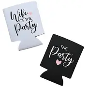 Wife of the Party Wedding Gifts for Bride and Groom Stubby Holder Cooler Favour