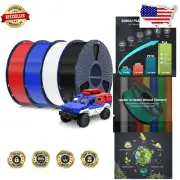 Precision 4kg Multicolor PLA Filament Set - 1.75mm, Tangle-Free for 3D Printers