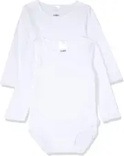 Bonds Baby Wonderbodies Long Sleeve Bodysuit - 2 Pack, White (2 Pack), 0 (6-1...