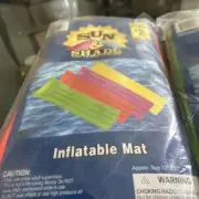 Vintage Inflatable Mat Sun & Shade 2001 Yellow 72 x 27 New & Sealed Pool Float