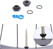 Schrader to Presta Rim Adapter, Converting Rim (Wheel) with Schrader Valve Hole