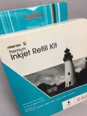 Merax Premium Inkjet Refill Kit Black Ink HP Canon Lexmark Epson Xerox Sharp NIP