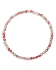 Zoe Lev Rhodocrosite Bead Stretch Bracelet