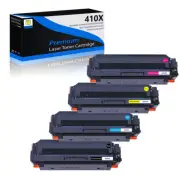 2 BK CF410X+2 Y CF412X Toner Cartridge for HP Color LaserJet M477fnw Pro M452dw
